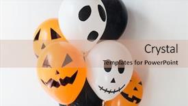  Presentation with events and decoration presentation - Beautiful PPT theme featuring sculling - holidays decoration and party concept backdrop and a  colored foreground