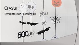  Presentation with decoration - Slide set having sculling - holidays and decoration concept background and a white colored foreground