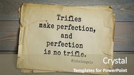  Presentation with michelangelo - Amazing theme having sculptor painter architect poet thinker backdrop and a coral colored foreground