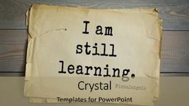  Presentation with michelangelo - Amazing PPT layouts having sculptor painter architect poet thinker backdrop and a coral colored foreground