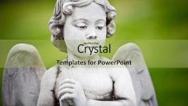  Presentation with melbourne - Slides with sculpture at a melbourne cemetery background and a  colored foreground