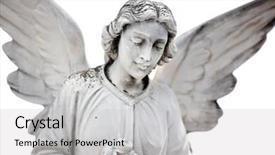  Presentation with melbourne - PPT theme enhanced with sculpture at a melbourne cemetery background and a  colored foreground