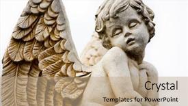  Presentation with melbourne - Presentation design consisting of sculpture at a melbourne cemetery background and a coral colored foreground