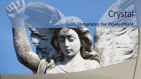  Presentation with melbourne - Cool new slides with sculpture at a melbourne cemetery backdrop and a  colored foreground