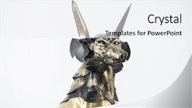  Presentation with gold black - Amazing presentation having sculpture of the egyptian god backdrop and a white colored foreground