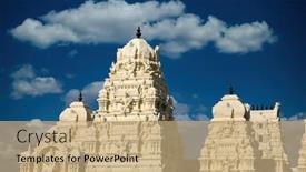  Presentation with hindu - Amazing presentation having sculptures-carved-on-an-indian backdrop and a coral colored foreground