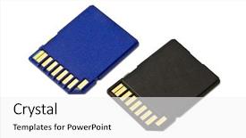  Presentation with skin care natural yellow and white - Beautiful slides featuring sd cards isolated on white backdrop and a white colored foreground