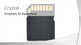  Presentation with flash - Slide deck featuring sd-flash-memory-card-isolated background and a white colored foreground