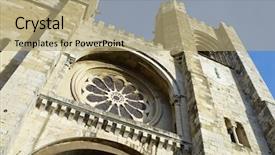  Presentation with facade - PPT theme having se - close to the main facade background and a coral colored foreground