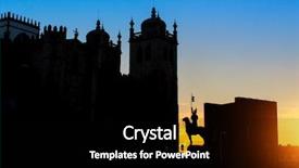  Presentation with disability sports silhouette - Audience pleasing PPT layouts consisting of se - se do porto cathedral silhouette backdrop and a black colored foreground