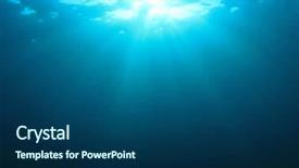  Presentation with underwater - Slides with sea - underwater background in ocean background and a ocean colored foreground