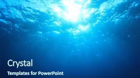  Presentation with tuna fish underwater in ocean - Theme having sea - underwater ocean background photo background and a ocean colored foreground