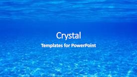  Presentation with white sand - PPT theme consisting of sea - white sand bottom in clear background and a gray colored foreground