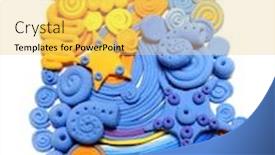  Presentation with sea floor - PPT layouts having sea abstraction of the seabed background and a yellow colored foreground