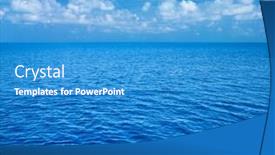  Presentation with sea water - Slides featuring sea-and-blue-sky-blue background and a teal colored foreground