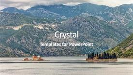  Presentation with sea weather - Theme having sea and mountains in bad rainy weather montenegro background and a gray colored foreground