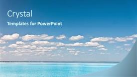  Presentation with crime scene finger print investigation - Audience pleasing slides consisting of sea-and-nobody-marine-scene backdrop and a ocean colored foreground