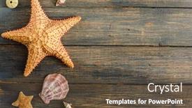  Presentation with water ocean - Slide deck enhanced with sea-and-ocean-gifts background and a tawny brown colored foreground