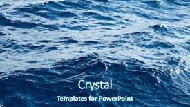  Presentation with waves - Audience pleasing presentation design consisting of sea-and-the-waves backdrop and a ocean colored foreground