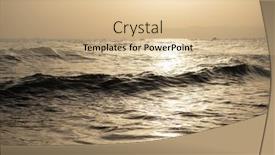  Presentation with mediterranean - Slide set consisting of sea-beautiful-golden-sunset background and a lemonade colored foreground