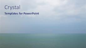  Presentation with thunderstorm - Theme featuring sea-before-rain-beautiful-nature background and a sky blue colored foreground