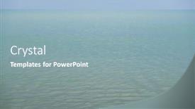  Presentation with thunderstorm - Slide deck featuring sea-before-rain-beautiful-nature background and a light blue colored foreground