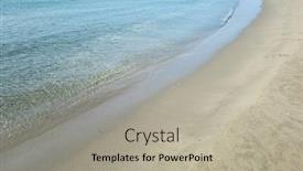  Presentation with calm sea - PPT layouts consisting of sea-calm-transparent-water background and a light gray colored foreground