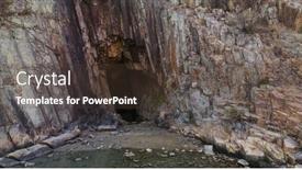  Presentation with hong kong - Slide deck consisting of sea-cave-in-hong-kong background and a tawny brown colored foreground