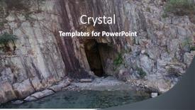  Presentation with hong kong - Presentation design consisting of sea-cave-in-hong-kong background and a dark gray colored foreground