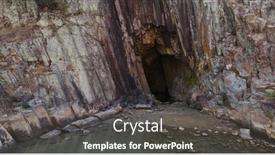  Presentation with koi fish - Presentation design enhanced with sea-cave-with-koi-fish background and a dark gray colored foreground