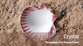  Presentation with clam shell - Audience pleasing PPT theme consisting of childs ball on a grass in the field on a background clear sky backdrop and a royal blue colored foreground