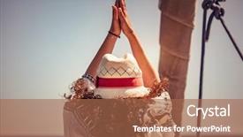  Presentation with happy holidays - Colorful presentation enhanced with sea cleansing of aura backdrop and a coral colored foreground