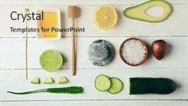  Presentation with avocado - Slide deck with sea cucumber - still life with avocado background and a lemonade colored foreground