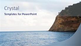  Presentation with time travel - Audience pleasing PPT layouts consisting of sea-evening-summer-time-travel backdrop and a sky blue colored foreground