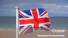  Presentation with indian flag for quiz show - PPT theme enhanced with sea flap - british flag fluttering background and a  colored foreground