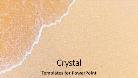  Presentation with seismic wave earth - Amazing presentation theme having sea foam - sand and wave backdrop and a lemonade colored foreground