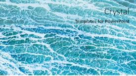  Presentation with foam - Presentation with sea-foam-as-abstract-background background and a light blue colored foreground
