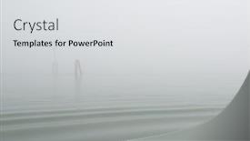  Presentation with sea weather - Cool new PPT theme with sea-fooggy-weather-italian-island backdrop and a light gray colored foreground