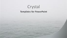  Presentation with sea weather - Beautiful presentation theme featuring sea-fooggy-weather-italian-island backdrop and a white colored foreground