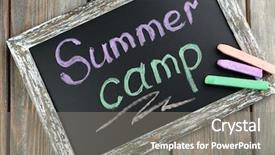  Presentation with summer camp - Theme enhanced with wine with spices and fruits mulled wine background and a tawny brown colored foreground