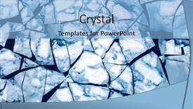  Presentation with destruction - Cool new slide set with destruction ocean - crashed ice on the river backdrop and a light blue colored foreground