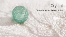  Presentation with sea glass - Audience pleasing PPT theme consisting of sea-glass-marble-with-corall backdrop and a white colored foreground