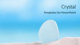  Presentation with sea glass - Amazing slides having sea glass seaglass with ocean backdrop and a light blue colored foreground