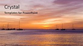  Presentation with caribbean - Colorful PPT layouts enhanced with garland of edison lamps on a brown wooden background backdrop and a tawny brown colored foreground