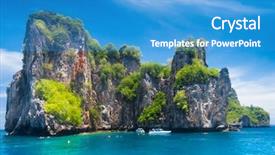  Presentation with blue ridge mountains - Beautiful PPT layouts featuring sea green - lagoon mountains blue seascape backdrop and a teal colored foreground