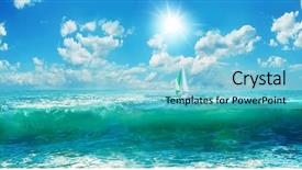  Presentation with marine - Amazing presentation having sea green - marine landscape backdrop and a light blue colored foreground