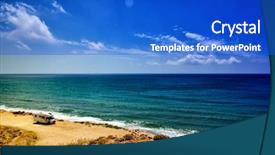  Presentation with caravan - Colorful PPT layouts enhanced with sea in a caravan backdrop and a  colored foreground