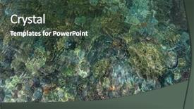  Presentation with natural water disaster - Presentation design featuring sea in padar island indonesia background and a tawny brown colored foreground