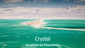  Presentation with sea - Beautiful slides featuring sea jordan in the distance backdrop and a ocean colored foreground