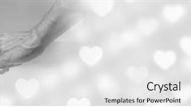  Presentation with hands holding be brave word - PPT theme having sea law - digital composite of couple holding background and a white colored foreground